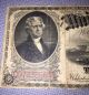 1917 Large Size Note $2 Two Dollar Bill Red Seal Banknote Large Size Notes photo 3