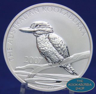 1 Oz Perth Silver Australian Kookaburras 2001 & 2007 Bu Beauties photo