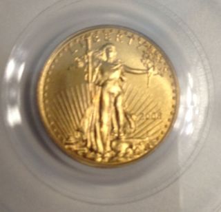 2008 Gold Eagle 5$ Pcgs Ms70 First Strike photo