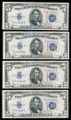 13 Consecutive 1935a $5 Silver Certificates (crisp Unc Blue Seals) Small Size Notes photo 3