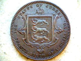 Jersey Queen Victoria 1866 1/26 Shilling,  Xf photo