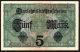 5 Mark 1917 Reichsbanknote - Series: U10077832 - 