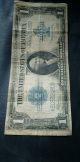 1923 $1 Silver Certificate Large Size Note Horse Blanket Paper Estate (large) Large Size Notes photo 3