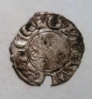 Silver Medieval Hammered In 2x2 Flip   C2 photo