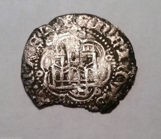 Silver Medieval Hammered In 2x2 Flip   C4 photo