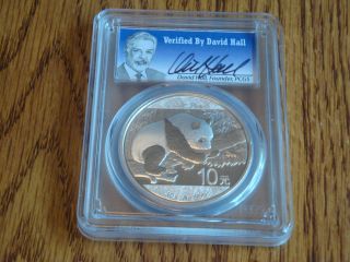 2016 Ms70 Panda 30 Gram Rare David Hall Coin photo