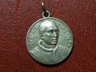 Christian Pius Xii Pont.  Max 1950 Silver Pl.  Medal By F.  Angeli photo