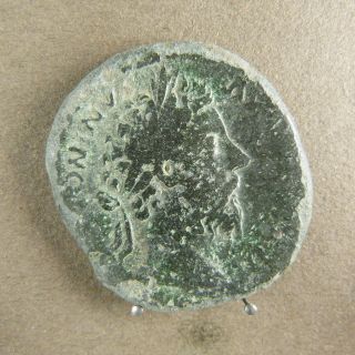 Roman Imperial Ae Sestertius Coin Of Marcus Aurelius Salus Ric 964 Us15 photo