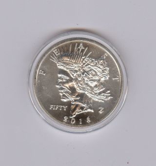 1 Oz.  999 Fine Silver Zombucks - Feast Dollar photo