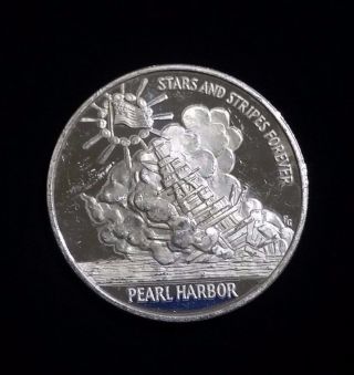 1941 60th Anniversary Of Pearl Harbor Commemorative 1 Ounce Silver Round photo
