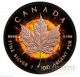 Eclipse Of The Sun Maple Leaf 2016 1 Oz Silver Canada Coin Ruthenium Rose Gold Coins: Canada photo 1