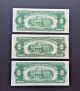 3 - 1928 $2 Red Seal Us Legal Tender C And G - Unc Small Size Notes photo 1