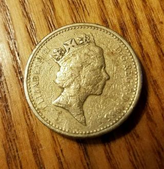 1985 British One Pound Coin Elizabeth Ii U.  K.  9 Grams Jewelry & Craft photo
