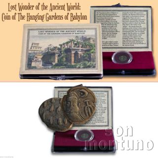 Lost Wonder Ancient World - Hanging Gardens Babylon Coin - Elymais Elam Drachma photo