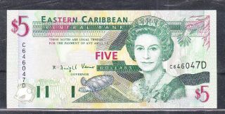 Dominica 1993 Banknote 5$ Uncirculated photo