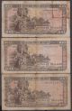 Srilanka,  100rupees Note Bandaranayaka 1971,  1974,  1975,  3 Different Dateused Note. Asia photo 1