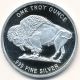 (1) Proof Silver Buffalo Round 1 Oz.  999 Fine Silver Opens At.  99c Silver photo 1