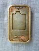 Christmas 1973 Pope John Xxlll 24k Gold On 1 Oz.  999 Fine Silver Bar Orig Box Silver photo 3
