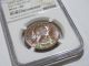 Australia Penny 1964 P Dot Uncirculated Ngc Graded Ms64 Star Coin Rainbow Toned Decimal photo 1