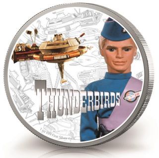 Niue 2015 Thunderbirds 50 Years Thunderbird 5 John Tracy 1 Oz Silver Proof Coin photo