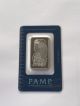 1 Oz Pamp Suisse Platinum Bar - Lady Fortuna - In Assay Card - Bars & Rounds photo 1