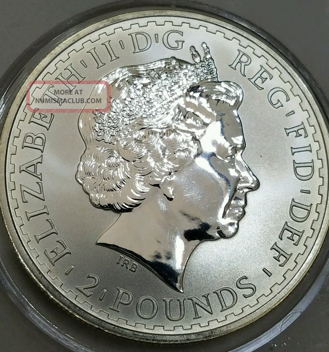 1999 Great Britain 2 Pound Britannia Chariot 1 Oz Silver Coin Reverse