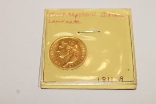 Gold 20 Francs Empereur Napoleon 1811 A Coin photo
