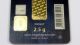 . 9999 Gold 2.  5 Gram Igr Instanbul Goldgram Bar In Assay Card - Pm - 2296 Gold photo 2