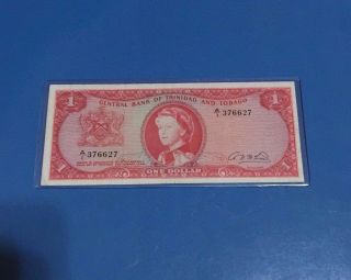 1964 Trinidad & Tobago Qe Ii $1 Dollar P - 26b A.  N.  Mcleod photo
