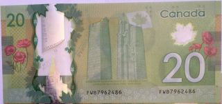 Canada Polymer Bank Note 2013 Series 5,  10,  20 Paper Money 3 Bills photo