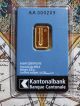 2,  5 Gram 999,  9 Fine Gold Bar,  Cantonal Bank Suisse,  Edition 2016,  Uc Gold photo 2