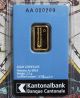 2,  5 Gram 999,  9 Fine Gold Bar,  Cantonal Bank Suisse,  Edition 2016,  Uc Gold photo 7