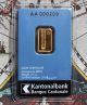 2,  5 Gram 999,  9 Fine Gold Bar,  Cantonal Bank Suisse,  Edition 2016,  Uc Gold photo 8