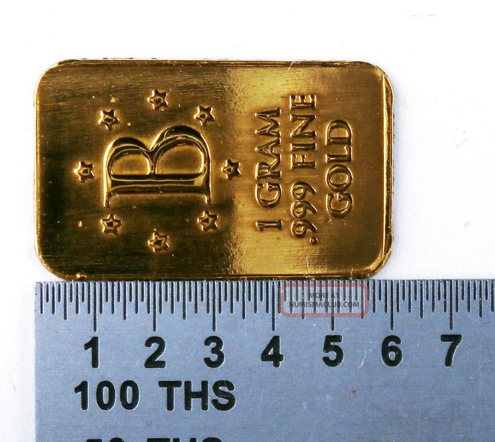 Gold 1 Gram 24k Pure Gold Benchmark Bullion Bar 999 Fine Pure Gold " B