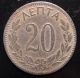 ✔ 1893 A Greece 20 Lepta Coin Rare Low Mintage Europe photo 2