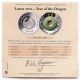 2012 Laos 2 Ounce Silver Proof 2000 Kip Year Of Dragon With Jade Ring Asia photo 2