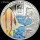 Barrier Reef Wwf 2015 Central African Republic Cu - Silverplated Coloured Coin Africa photo 1