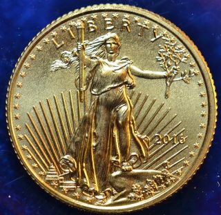 2016 American Eagle 1/10 Oz.  Gold Coin Bu photo