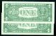 (2) 1957 A,  Star $1 One Dollar Silver Certificates (1619688) Small Size Notes photo 1