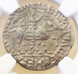 58 Bc.  Silver Greek Indo - Scythians Tetradrachm Azes I/ii Coin Ngc Choice Xf photo