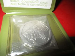 1980 Israel 1 Sheqel 850 Silver Hanukka Coin From Corfu D395 Pe photo