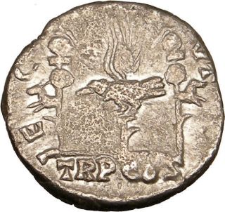 Septimius Severus 193ad Ancient Silver Roman Coin Legionary Standards I15263 photo