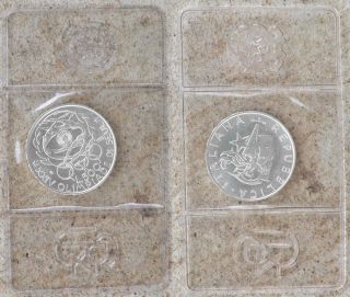 1988 Italy 500 Lire Silver Coin Korea Olympics Seoul Unc/bu Official Case photo