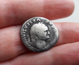 Roman Denarius Silver Coin Vespasianus 69 - 79 Ad 5 photo