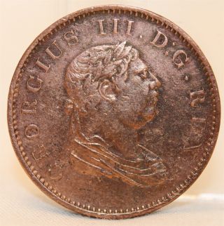 1813 British Coin Half 1/2 Stiver Colonial Essequibo Demerary George Iii Copper photo