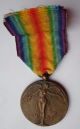 Antique Art Nouveau Victory Angel Ww1 Bronze Pendant Medal By Dubois Exonumia photo 1