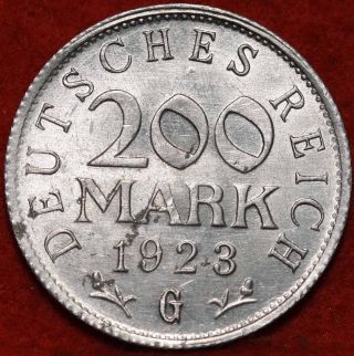 Uncirculated 1923 - G Germany 200 Mark Foreign Coin S/h photo