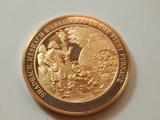 Bible Series Franklin Bronze Medal - Shadrach Meshach & Abednego photo