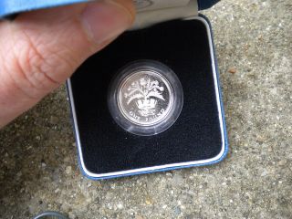 1984 One Pound Silver Proof Coin From United Kingdom photo