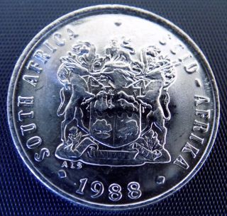 South Africa 10 Cents,  1988 Bu photo